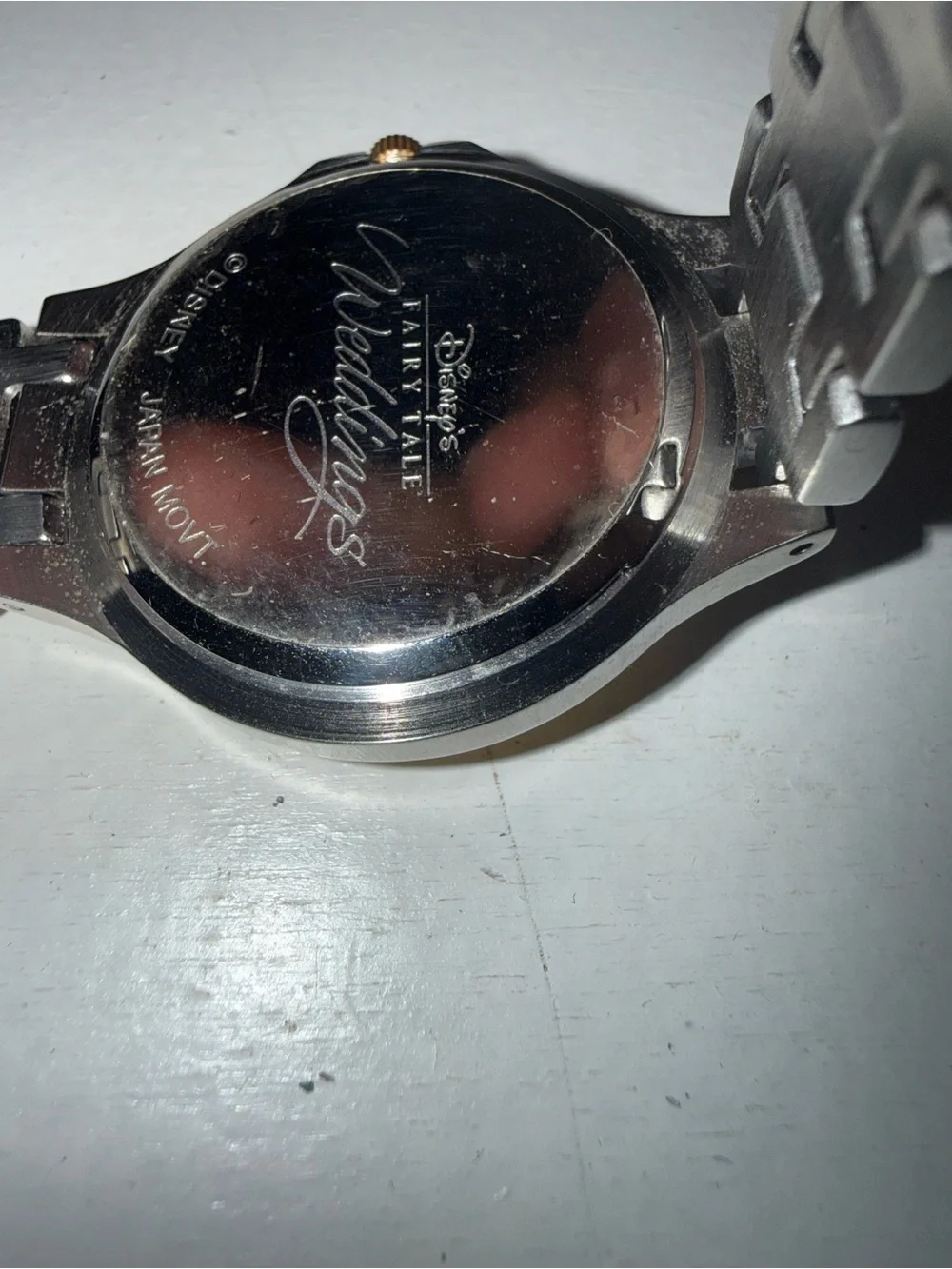 Disney Two-Tone Gold and Silver Men’s Watch with Castle Dial